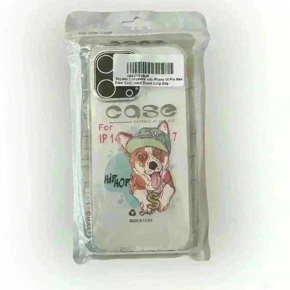 iPhone 14 Pro Max hip hop corgi phone case - Picture 1 of 1